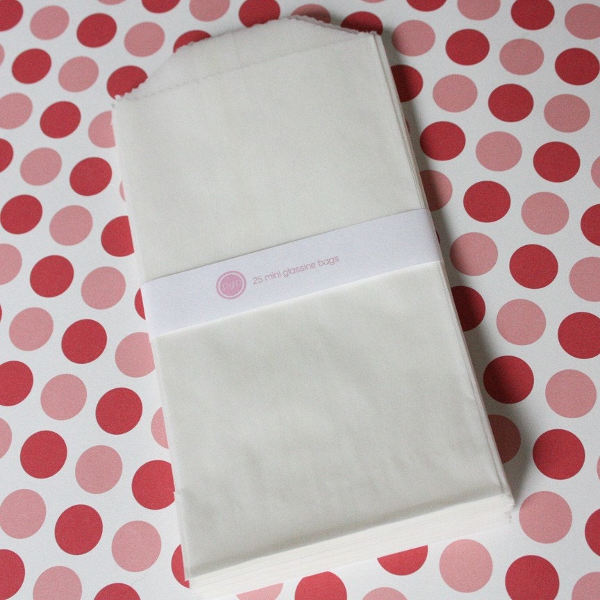 75 Printable Mini Glassine Bags