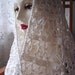 Ivory Cashmere Crocheted Bridal Shawl