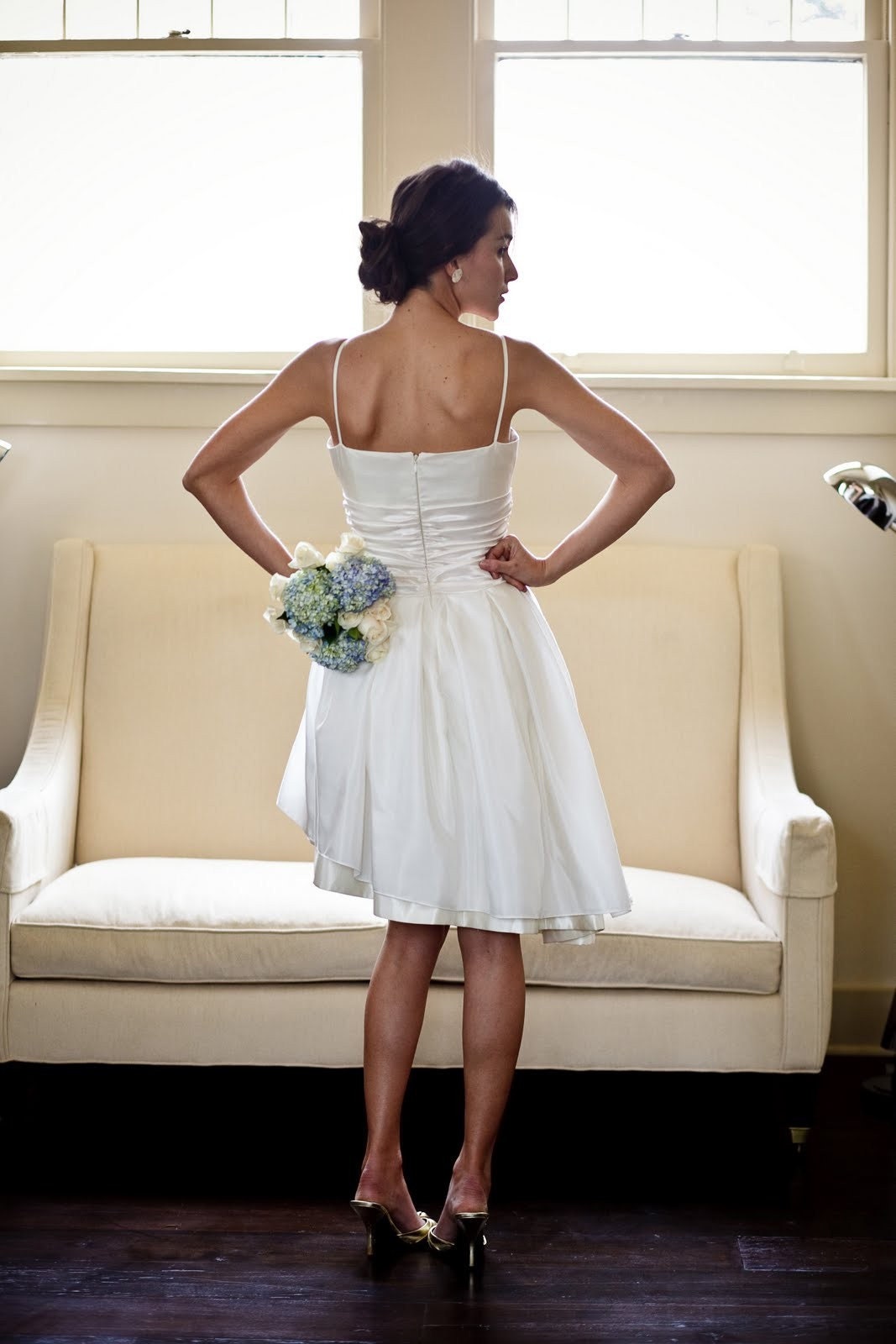 Joanna - Wedding Dress Unique Eco-friendly Detachable Skirt Silk