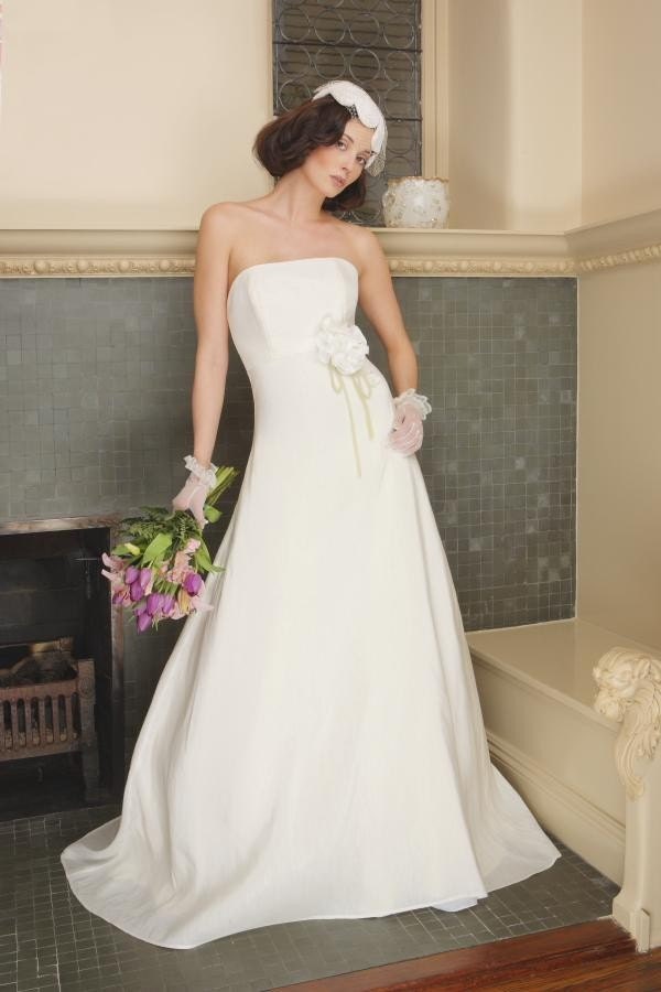 Wedding Dress Couture Eco-friendly Organic Linen Boszilkov LOUISA