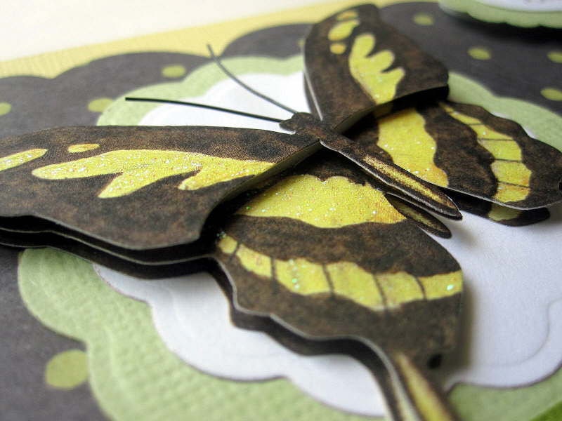 Handmade Butterfly Birthday card can be PERSONALIZED