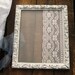 Distressed White Shabby Chic Repurposed Picture Frame Jewelry Display Organizer
