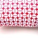 Designer Lumbar Back Pillow Red 12x18