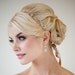 Wedding Headband, Bridal Rhinestone Headband, Ribbon Headband - MELINDA