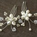 Swarovski Crystal and Pearl Petite Combs