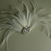 Bridal Fascinator, Feather Fascinator, Hair Clip, Head Piece - CAMILLE