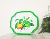 vintage / / LEMON LIME / / metal tray