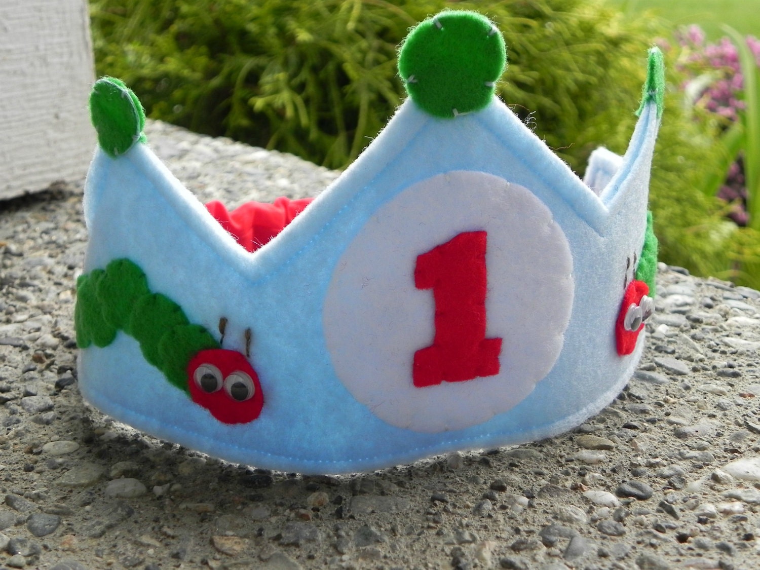 Personalized Hungry Caterpillar Birthday Crown