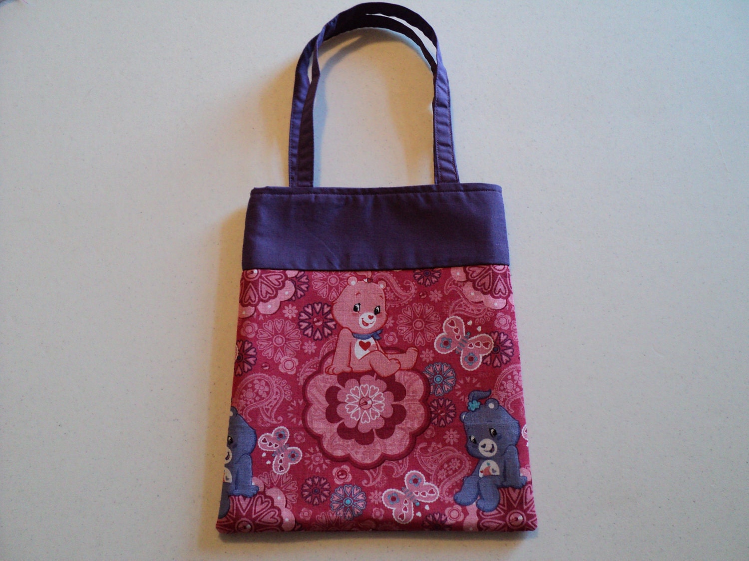 Fabric Gift Tote/Bag - Care Bears