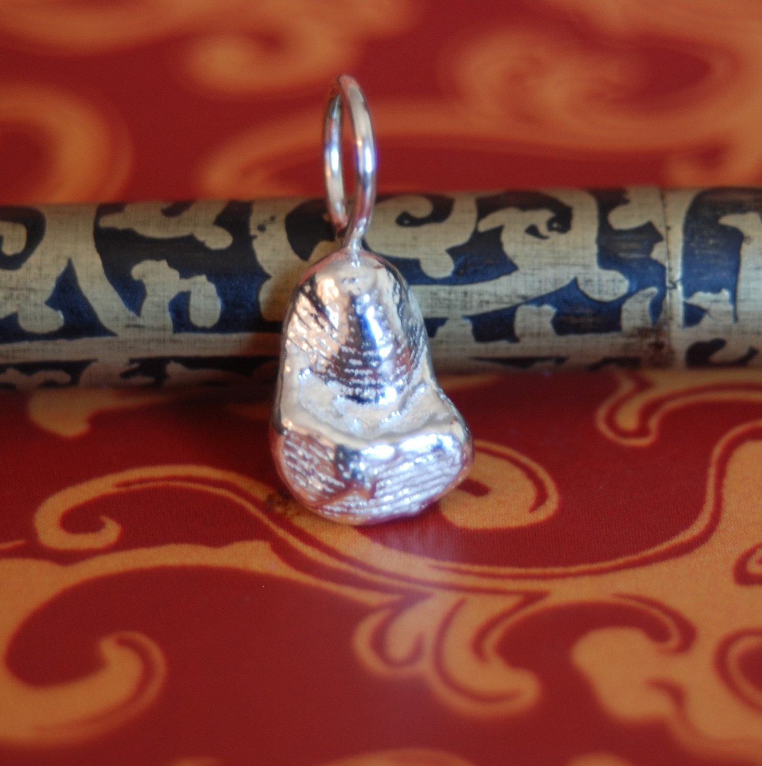 Sterling Silver Cuttle Mother and Child Pendant