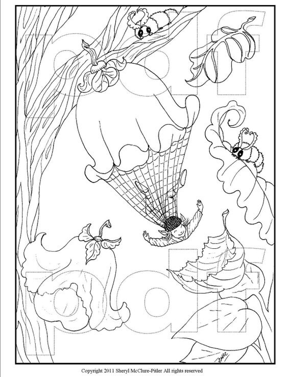 fairies and pixies coloring pages - photo #25