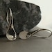 lil raindrops hammered sterling silver earrings