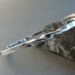 twisted sterling silver bangle bracelet  gypsy set blue sapphire