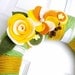 Original Handmade Felt Yarn Wreath - Goldenrod