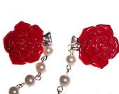 Red Rose Sweater Clips