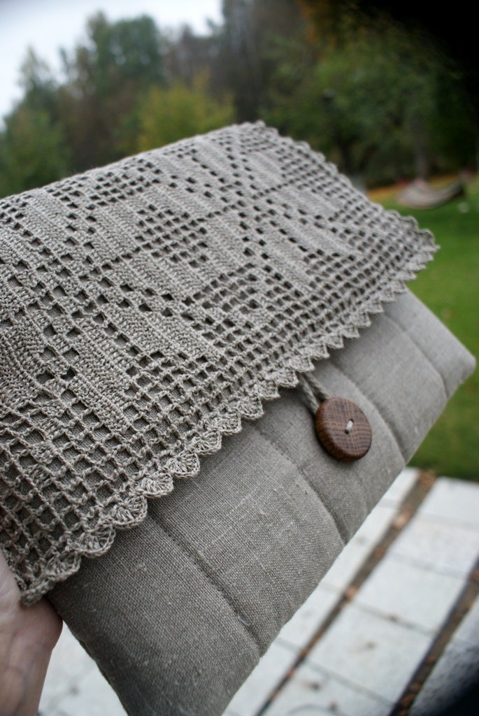 Laptop Sleeve Case Cover for Macbook 13 inch / linen/...