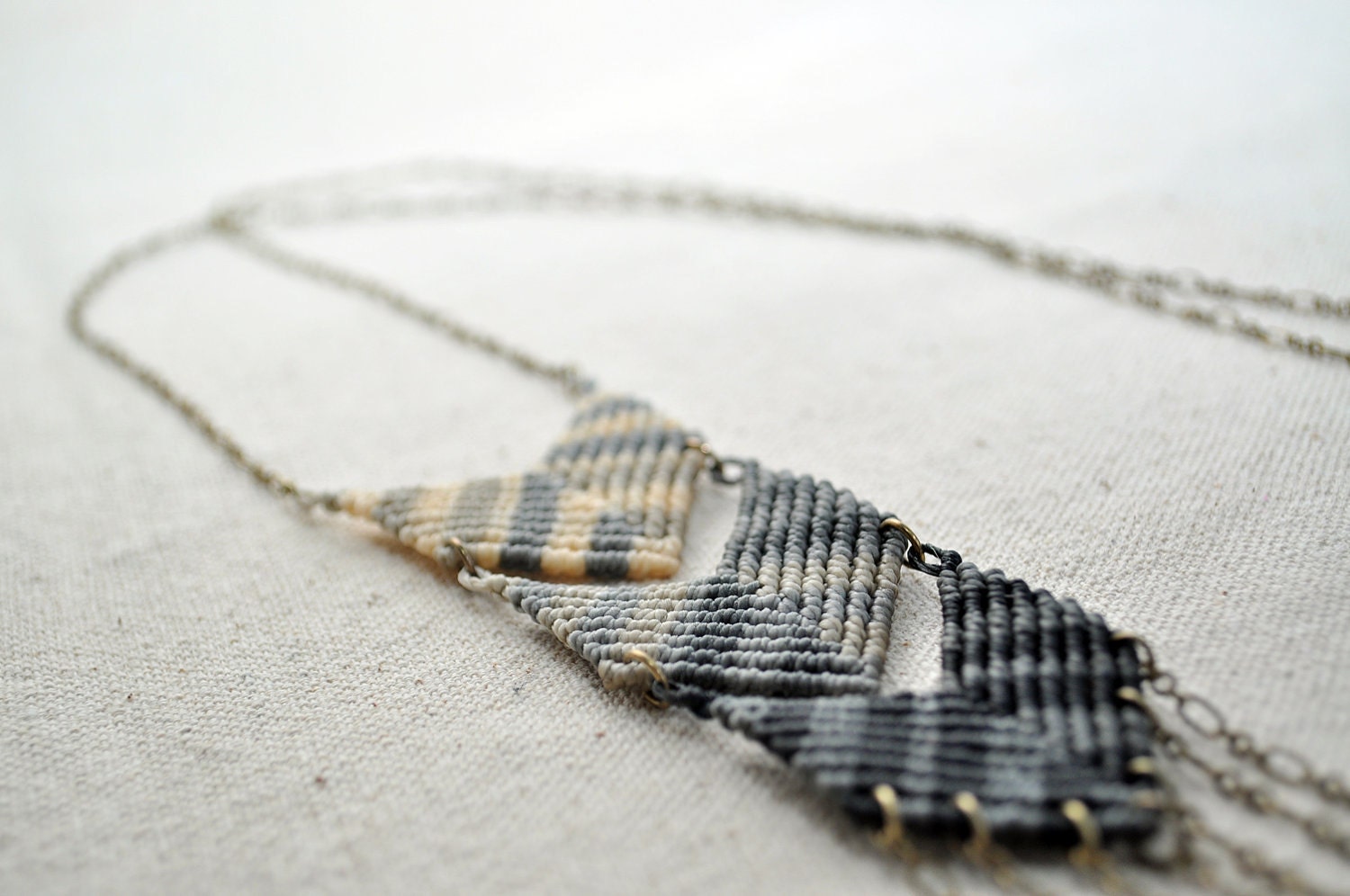 Triple Chevron Fade Necklace
