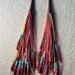 Feather Fringe Earrings Bright Multi