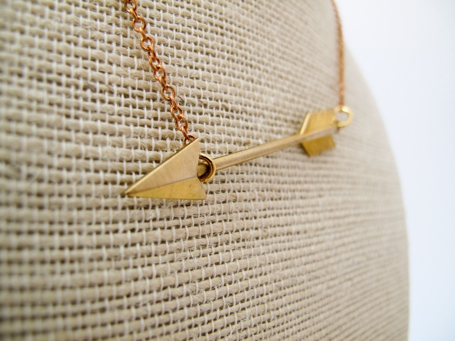 Cupid's Arrow Necklace in GOLD - LAST ONE