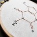 Caffeine Molecule Art Embroidery - In Hoop - Caffeine Fix