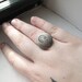 Flapper Girl Adjustable Ring - Antique Silver Band - Millie