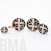 Cross on Leopard Print BMA Plugs 00g (9.5mm)