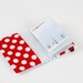Card holder - Daisy dots in blue