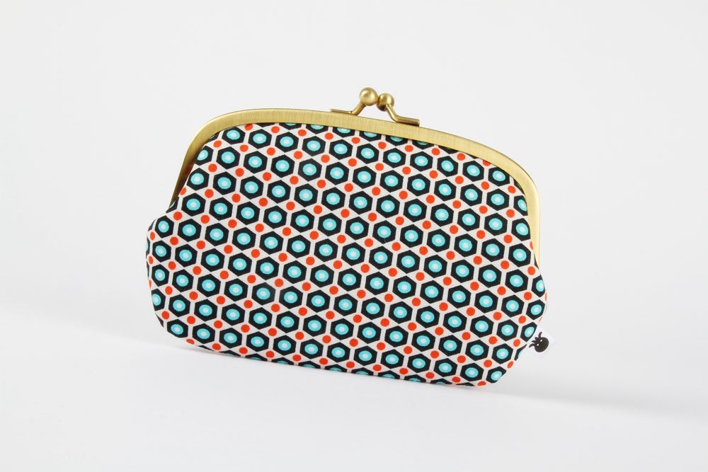 Big siamese - Petit Pan Mikko blanc - double metal frame purse