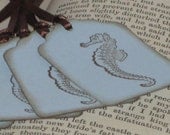 Vintage Seahorse Ocean Gift Tags