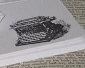 Vintage Typewriter Flat Note Cards