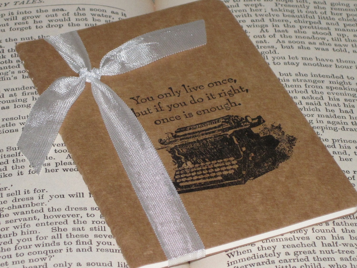 Vintage Typewriter with Quote Altered MOLESKINE Notebook/Journal