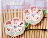 Sweet Romance Large Japanese Kanzashi Bobby Pins