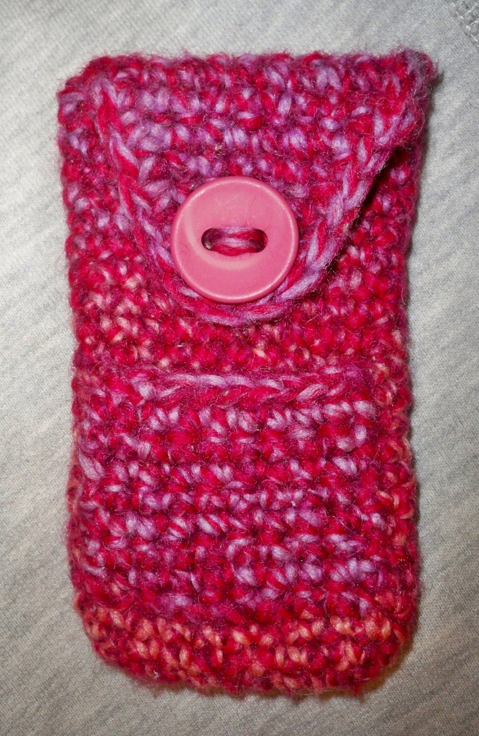 BIG Sale - iPod Touch Cozy Cushioned Case  Multi Pink FELTED Wool  Pouch