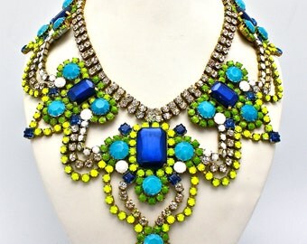 One of a Kind Statement Necklace- Athens 3