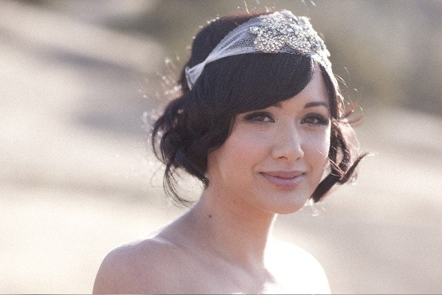 Bridal Bandeau- "Carey" (As seen in Style Me Pretty, The Wedding Style Guide and The Sunday Style section of the New York Times))