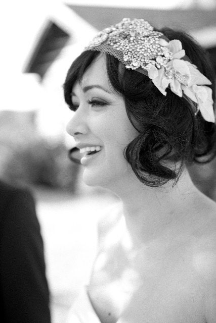 Bridal Bandeau- "Carey" (As seen in Style Me Pretty, The Wedding Style Guide and The Sunday Style section of the New York Times))