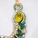 One of a Kind Art Deco Peacock Necklace- ready to ship
