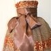 Copper Constellation Flower Girl Dress-  Chocolate Brown Sash Example