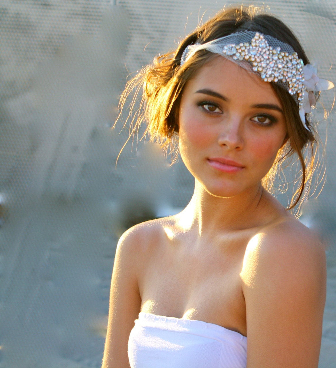 The Classic Crystal and Petal Bandeau- Mini