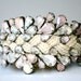 Crystal Sailors Rope Cuff - Natural with Blush Tones (and vintage fisherman's buckle closure)