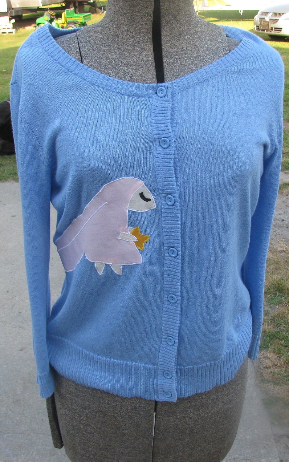 Chobits Inspired Atashi Applique Sweater Size Medium
