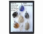 Jewelry supplies TUTORIAL num 44, pendants....  Wire Wrap Irregular Stones, Riverstones, Driftwood, and odd shapes