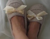 Women's Felted Moc Slippers - knitting pattern Downloadable PDF - great gift idea - pattern using BULKY weight yarn