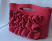 Knitting Pattern PDF Download - Felted Wool Nashville Bag  - includes free tutorial on making a fabric lining