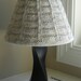 Knitted Lampshade Pattern PDF - Ribs & Squares and Baskeweave lampshade covers for small Target shade - office bedroom livingroom - lighting