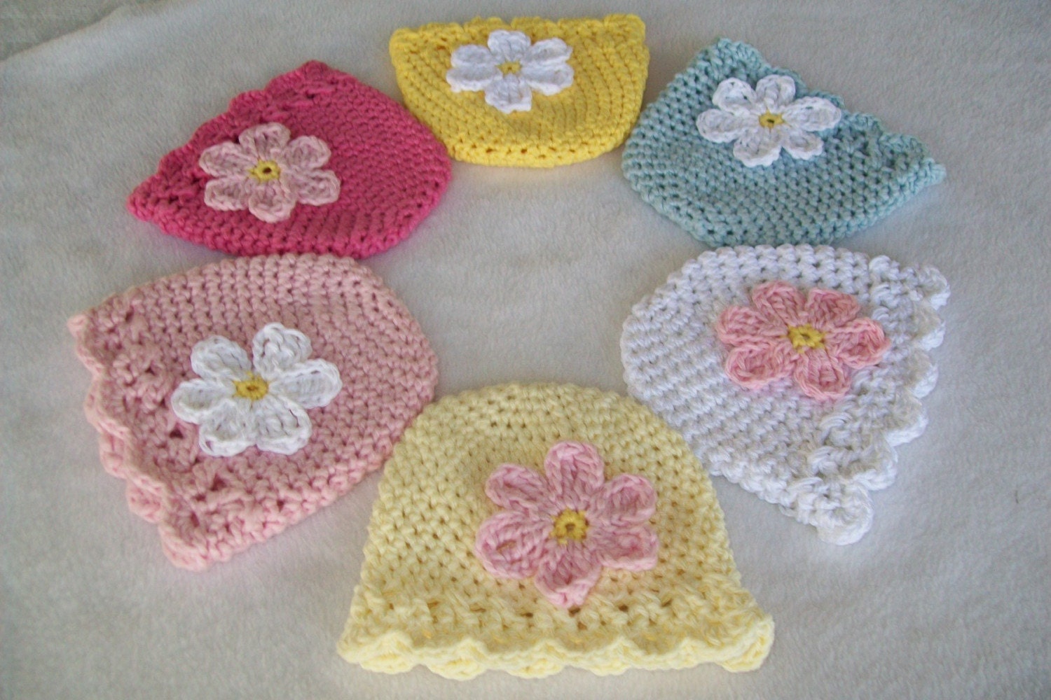 Crocheted Baby Beanie Hat