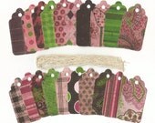 Favor Tags / Escort Cards/ Place Cards / Persnickety Collection Scallop Die Cut Gift Hang Tags (20)
