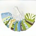 One Dollar - Green Tea Collection Medium Scallop Die Cut Gift Hang Tags (24)