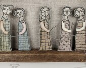 hand embroidery diorama- common thread textile art fiber art