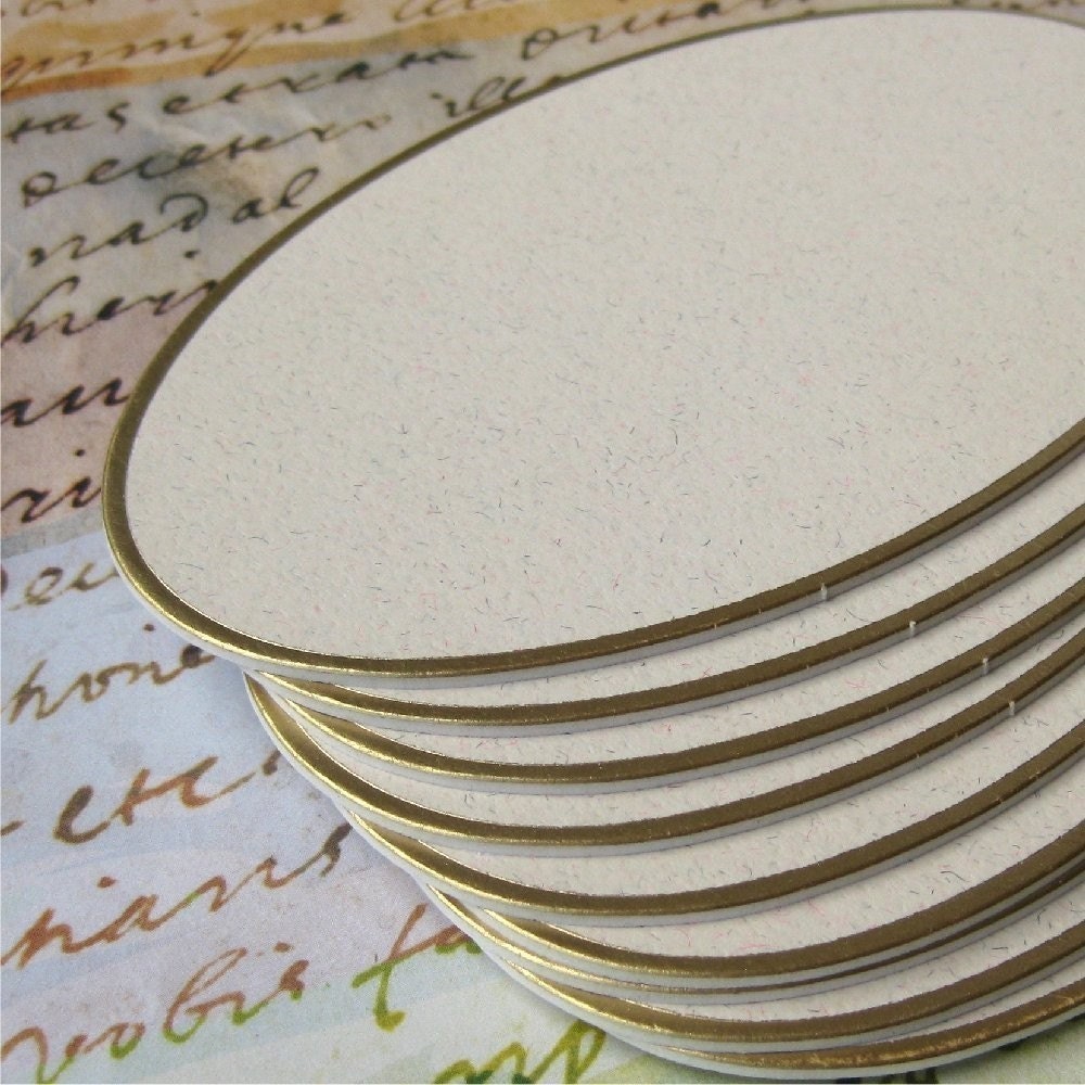Cardboard ovals - 10